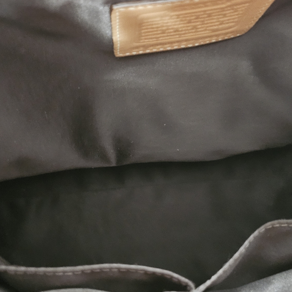 Coach all leather beige  satchel - Picture 7 of 8